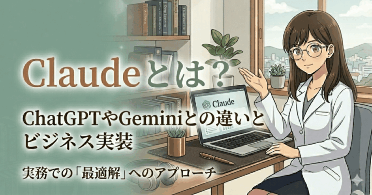 Claude（クロード）とは？ChatGPTやGeminiとの違いと、ビジネス実装。実務での「最適解」へのアプローチ