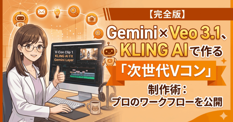 【完全版】Gemini × Veo 3.1、KLING AIで作る「次世代Vコン」制作術：プロのワークフローを公開