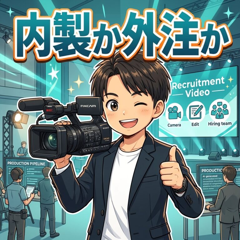 採用動画の内製と外注、結局どっちが得か｜企業イベント担当者のリアルな判断基準