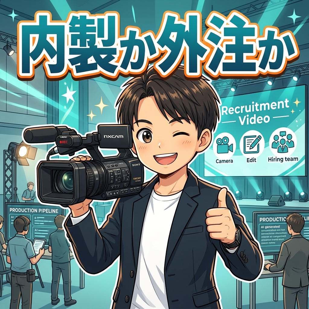 採用動画の内製と外注、結局どっちが得か｜企業イベント担当者のリアルな判断基準