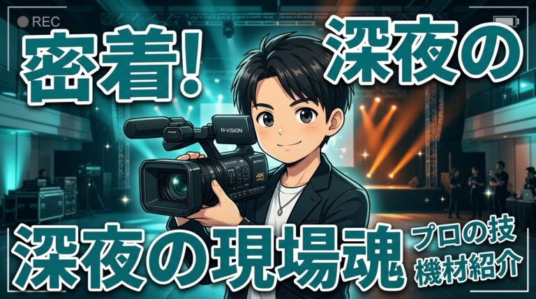 深夜のイベント撮影に密着、企業イベント映像スタッフが語る現場の裏側とプロ意識