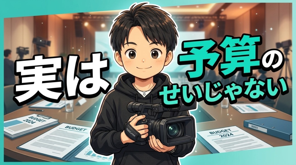 「予算が厳しくて映像は今回見送りで」と言われたときに確認すべき3つの前提条件