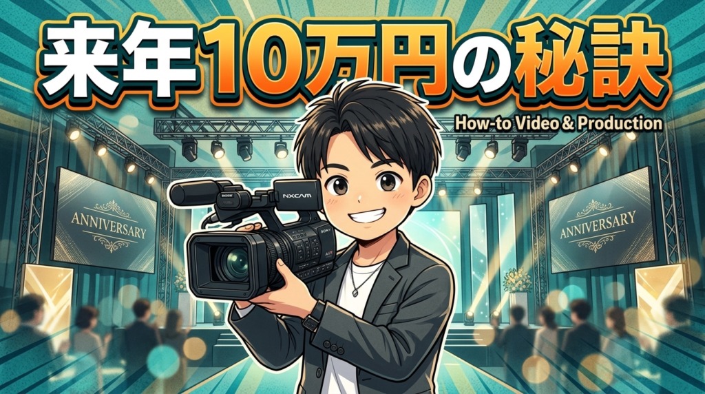 周年イベントの映像提案、初回は5万円でも次年度予算を10万円に伸ばす設計術