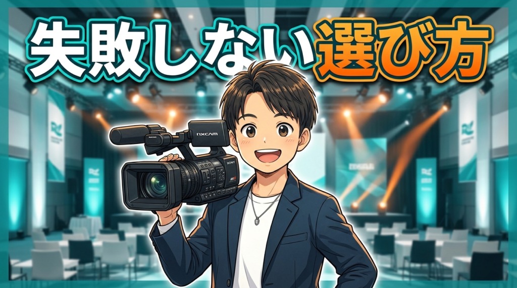 映像制作会社を選ぶ基準5つ｜イベント会社が下請けで失敗しないためのチェックポイント