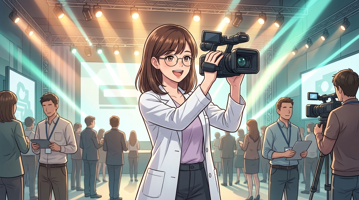 映像パートナーとイベント会社が案件を進行するイメージ