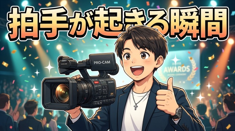 表彰式の映像演出で失敗しやすいポイント3つ、拍手が起きる瞬間の作り方