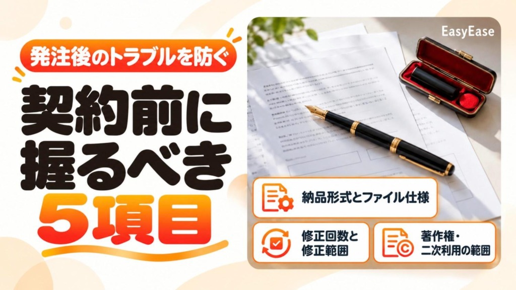 発注後にトラブルになりやすい確認漏れ｜契約前に握るべき5項目