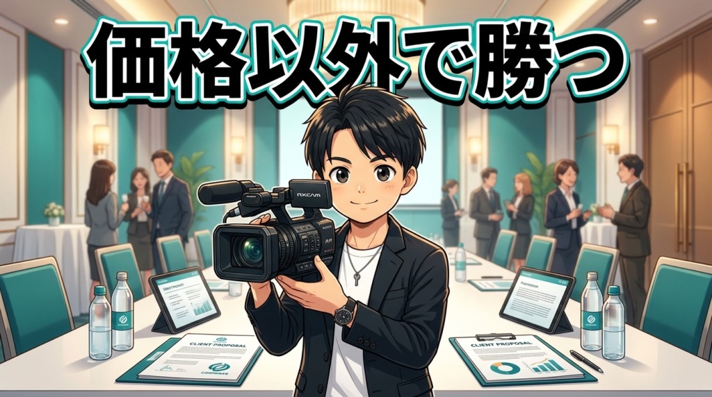 映像制作の見積もりで相見積もりを取られたとき、価格以外で差をつける方法