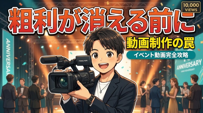 周年イベントの映像提案、粗利を残せる価格設定とOEM卸5万円の損益分岐ライン