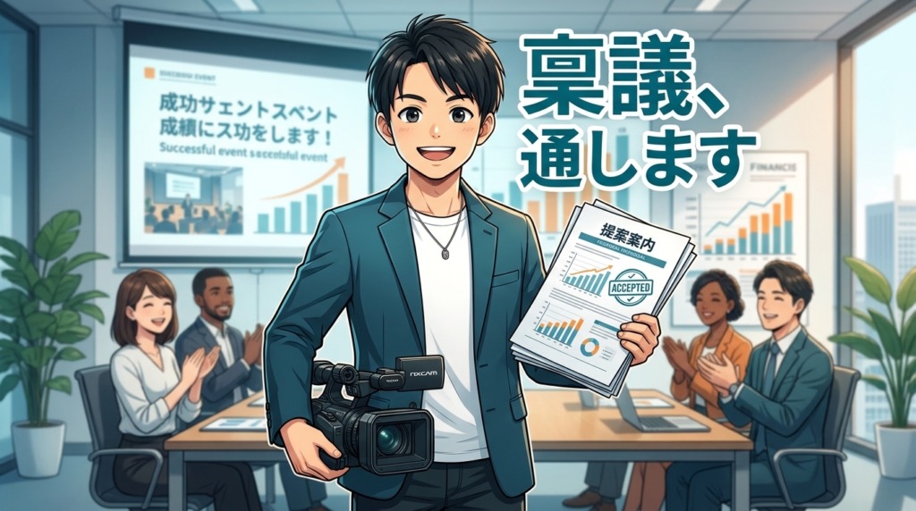 周年イベントの映像提案、稟議を通しやすくする社内説明資料の作り方